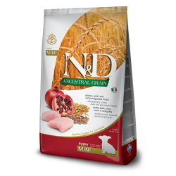 FARMINA N&D ANCESTRAL GRAIN CANINE CHICKEN & POMEGRANATE PUPPY MINI 2.5KG